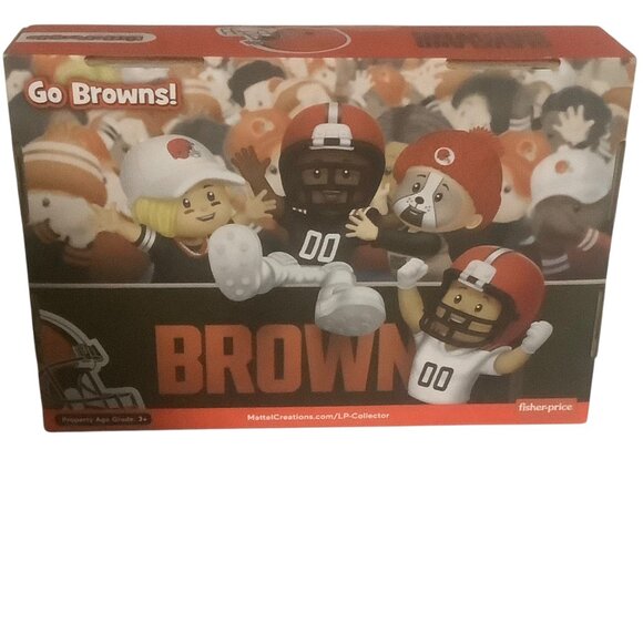 Fisher Price Little People Collector x NFL Cleveland Browns 4-Pack Dawg Pound NE - Picture 8 of 10